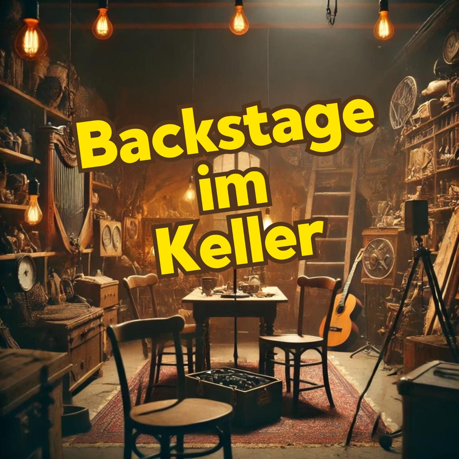 Backstage im Keller